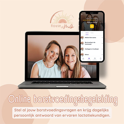 Online borstvoedingsbegeleiding door Anouk en Sanne van House of Milk Online borstvoedingsbegeleiding door Anouk en Sanne van House of Milk