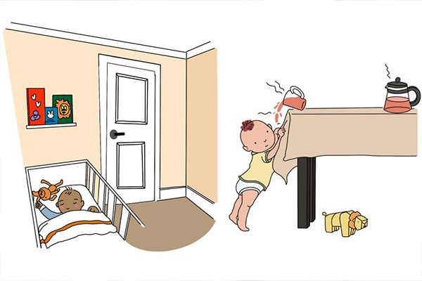 voorkom brandwonden bij je baby
