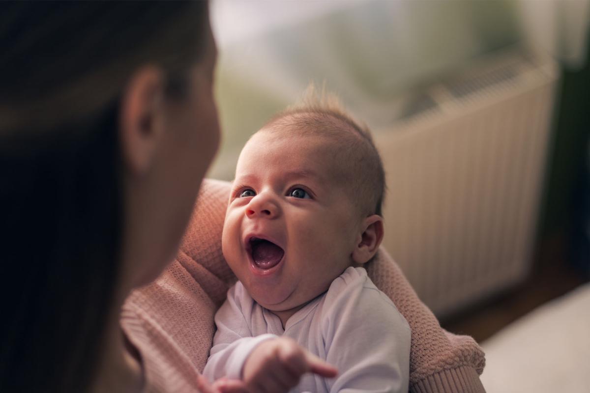 baby lachen 3 weken