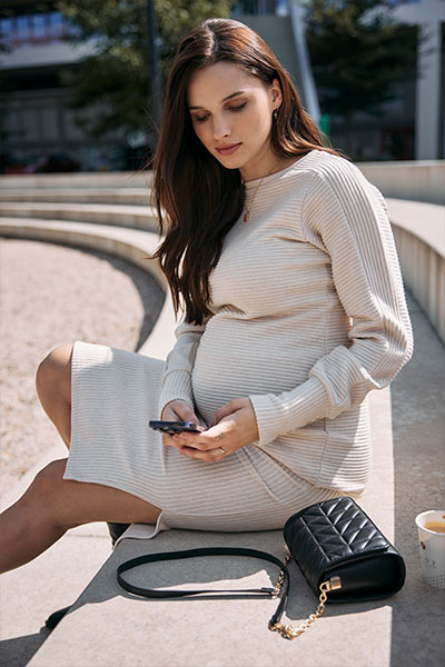Zwangerschapsrok en trui