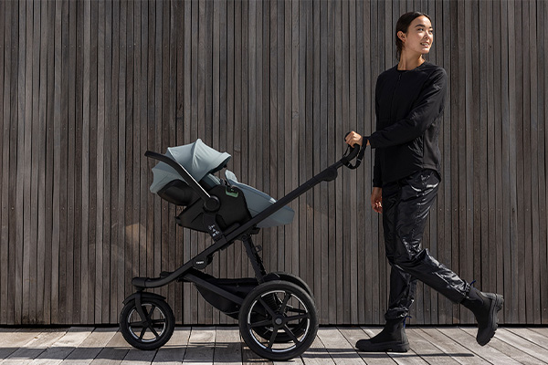 Thule autostoel als kinderwagen