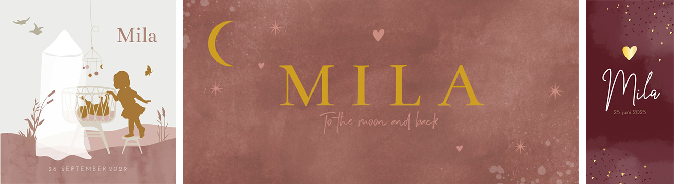 Kaartjes Mila | WIJ Geboortekaartjes