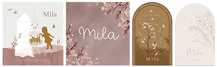 Kaartjes Mila | WIJ Geboortekaartjes