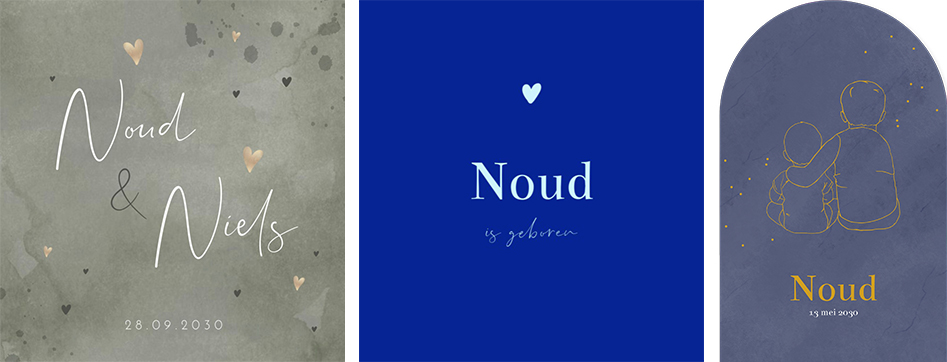 Kaartjes Noud | WIJ Geboortekaartjes