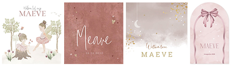 Kaartjes Maeve | WIJ Geboortekaartjes