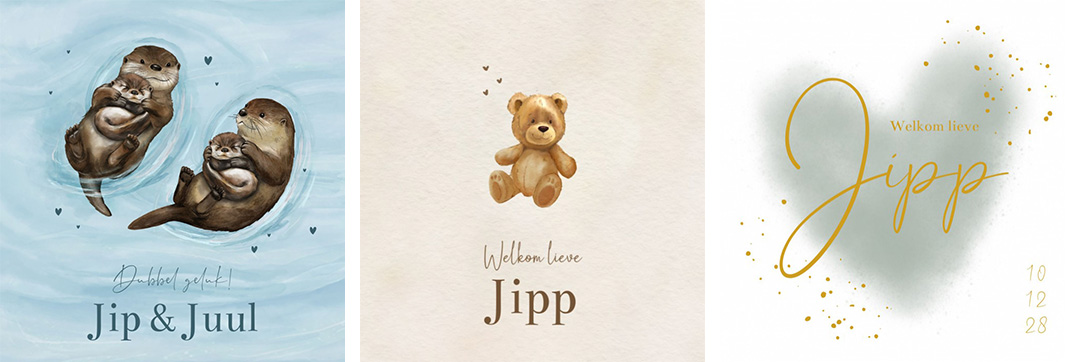 Kaartjes Jip | WIJ Geboortekaartjes