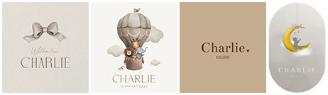 Kaartjes Charlie | WIJ Geboortekaartjes