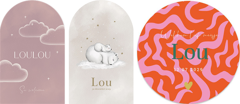Kaartjes Lou | WIJ Geboortekaartjes