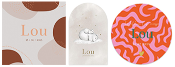 Kaartjes Lou | WIJ Geboortekaartjes