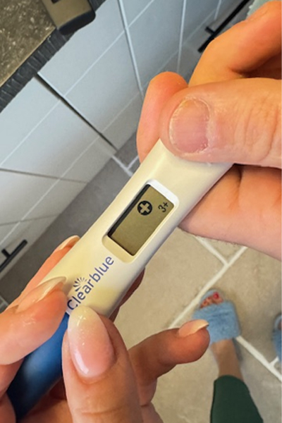 Foto van zwangerschapstest