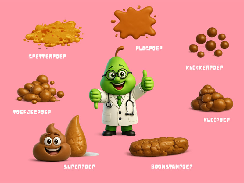 Soorten kinderpoep volgens dokter Peer Soorten kinderpoep volgens Dokter Peer