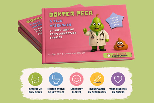 Kinderboek Op zoek naar de Poepiescheetjesfabriek van huisarts Stefan van Rooijen