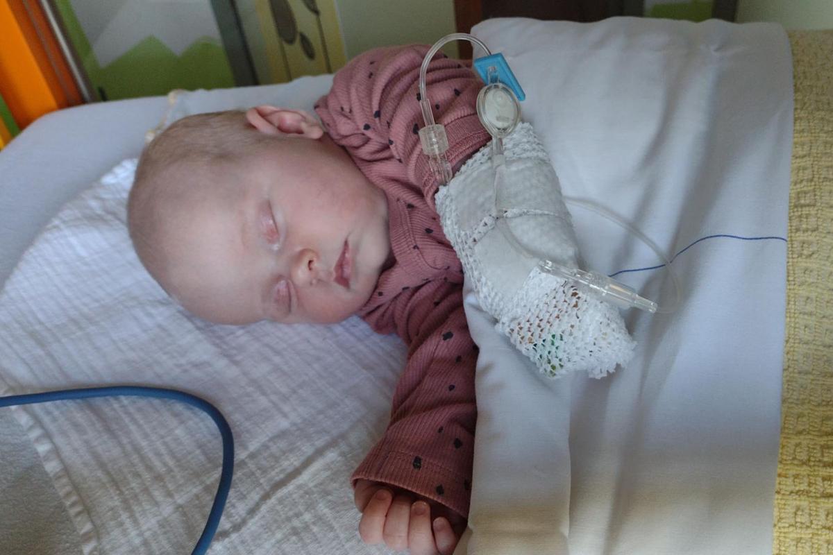 Susannes baby was 2 weken oud toen ze hersenvliesontsteking kreeg